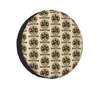 A Raised Fist Spare Tires Cover Wheel Protectors Waterproof Dust Proof For Jeep Vehicle Suv Trailer Rv Truck