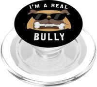 A REAL BULLY Bold Cartoon Dog Graphic Street Art PopSockets PopGrip for MagSafe