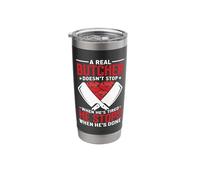 A Real Butcher Doesn't Stop When He's Tired Stainless Steel Insulated Tumbler