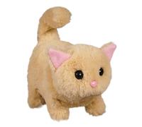 A Real Robot Cat - Plush Realistic Electronic Cat - Realistic Stuffed Pet Kitten Toy With Wagging Tail Nodding Movements for Kids Children Girls