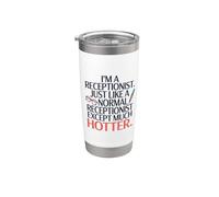 A Receptionist Just Like A Normal Receptionist, Reception Stainless Steel Insulated Tumbler