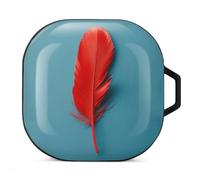 A Red Feather Headphone Protective Case, Earphone Case For Galaxy Buds Live, Galaxy Buds Pro, Galaxy Buds2, Galaxy Buds 2 Rro Series Headphones