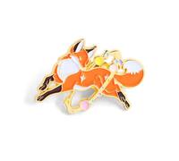 A Red Fox Jumping Over the Starry Sky Funny Pins, Backpack Pin, Badge Pins for Men and Women, Has Pins Lapel Pins, Pin for Bag, Metal Pin Jewellery Accessories Gift