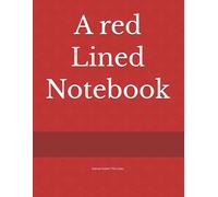 A red Lined Notebook: Narrow Ruled / Thin Lines