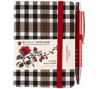 A Red, Red Rose Tartan Notebook (mini with pen) (Burns check tartan) (Waverley Scotland Tartan Cloth Commonplace Notebook): 79