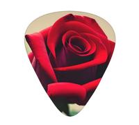 A Red Rose Guitar Picks Set-Premium Abs Material,Various Thicknesses-Enhance Your Playing Experience