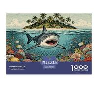 A Reef Shark Jigsaw Puzzle Waterproof 1000 Piece Puzzles for Adults Colourful Home Decoration