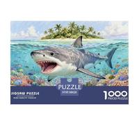 A Reef Shark Jigsaw Puzzle Waterproof 1000 Piece Puzzles for Adults Gifts Colourful Educational Games