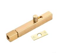 A Reliable Heavy Duty Door Bolt System Made from Nickel Plated Aluminum Alloy (Gold)
