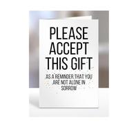 A reminder that you are not alone in sorrow, card, gifts for men, women, to say thank you, presents for christmas, birthday, funny, silly, joke, gag, humour, A5-246_117