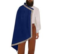 A Renaissance Scarf for Men - Half Shoulder Knight Cape from the Middle Ages, Half Shoulder Cape Scarf in Cape Art, for Cosplay, Halloween, Carnival, Stage Performance, Theme Party, Home etc