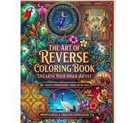 A Reverse Coloring Journey of Birds & Blossoms for Adults: An Ancient-Inspired Art Book featuring Intricate Patterns of Floral and Avian Designs for Mindfulness and Relaxation.