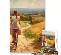 A Ride In The Country 1000 Pieces Puzzles for Adults Relax Game Tension Relief Fun Challenge Birthday Surprise (38x52cm)