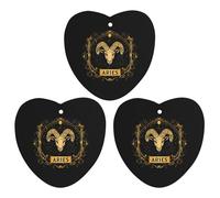 A-ries Zodiac Sign 3 PCS Car Air Freshener Hanging Aromatherapy Tablets Automotive Ornament for Auto Room Bathroom Bedside Love form