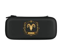 A-ries Zodiac Sign Compatible with Switch Carrying Case Waterproof Protective Travel Bag with 15 Game Card Slots