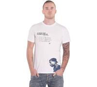 A River Cotton T-Shirt Tupac Shakur White XL