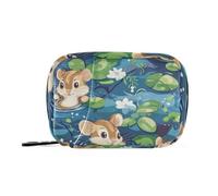A River Medicine Bags with Detachable Compartments for Women Cartoon Animal Design