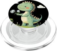 A Roaring Wish with this Prehistoric Dandelion Dinosaur PopSockets PopGrip for MagSafe
