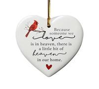 A Robin In Garden Heart Ornament,Robins Appear When Loved Ones are Near,Bereavement Ornament,Bereavement For Loss Lo Ornaments,Robin Hanging Ornament,Robin Sympathy Gift,Memorial Keepsake Gift