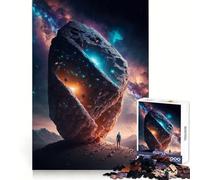 A Rock On The Moon Jigsaw Puzzles 1000 Pieces for Adults Think Sharper True Detail Home Play Christmas Surprise (38x26cm)