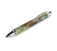 A Roe Deer in Wildflower Field Ballpoint Pens 0.5mm Fine Black Ink Retractable Writing Rollerball Pen for Home Office
