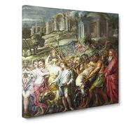 A Roman Triumph by Peter paul rubens Canvas Print | Gallery Wrapped 30mm Frame Wall Art | 14x14 inches | Ready to Hang | Classic Picture | Living Room Bedroom Lounge Office