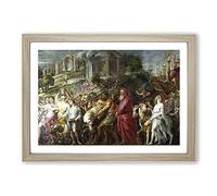 A Roman Triumph by Peter Paul Rubens Framed Print | A2 Oak Framed Wall Art | Ready to Hang | Modern Nature Picture | Living Room Bedroom Lounge Office