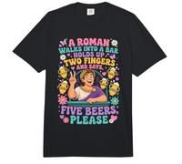 A Roman Walks Into A Bar Ancient Rome History Comfort Colors Adult Heavyweight T-Shirt