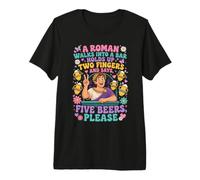 A Roman Walks Into A Bar Ancient Rome History Premium T-Shirt