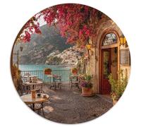 A Romantic Mediterranean Café Terrace on The Amalfi Coast Puzzle 1000pcs (67.5x67.5cm) Erwachsene Puzzle,Home Decor