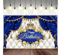 A Royal Prince's Birthday Photography Background, Banner Decoration, Birthday Cake Table Supplies, Room Decoration 240X180cm