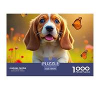 A Running Puppy 1000 Piece Puzzle Beautiful Decoration Puzzle Pet Dog Fun Present & Activity for Home70x50cm/1000pcs