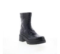 A.S. 98 Ethel Womens Black Leather Zipper Casual Dress Boots