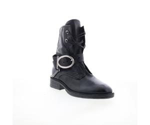 A.S. 98 Faust Womens Black Leather Zipper Casual Dress Boots