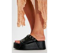 A.S.98 Myles Flatform Sandals by A. S.98 at Free People in Nero, Size: EU 38 - female