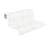 A.S. Création 2020 354771 Paintable Non-Woven Wallpaper 25.00 m x 1.06 m White