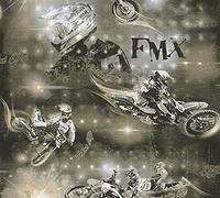 A.S. Creation 30656-2 Motocross Wallpaper - Metallic Black/Beige