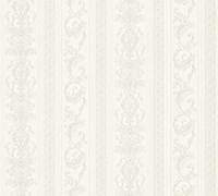 As Creation Bricoflor Non-Woven Wallpaper, Pattern Wallpaper, Damask, Striped In Beige, Cream, Grey - 10,05 X 0,53 M