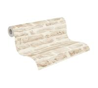 A.S. Creation 35580-3 Best of Wood and Stone Realistic Brick Design Wallpaper, Beige/Cream, 10.05 m x 53 cm