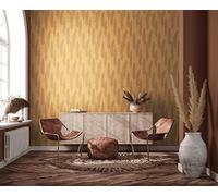 A.S. Création 386313 Scandinavian Wallpaper Pampas Grass Yellow Non-Woven Wallpaper 10.05 x 0.53 m Made in Germany