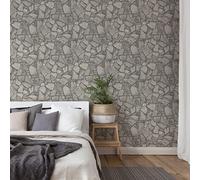 A.S. Création 389336 Non-Woven Wallpaper Stone Look Grey Terra 10.05 m x 0.53 m Made in Germany