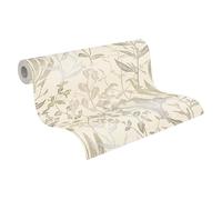 A.S. Création 790091 Non-Woven Wallpaper with Trees and Branches in Grey, Green, Blue, Metallic Floral Wallpaper 10.05 m x 0.53 m