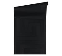 A.S. Creation 935234 Line Versace 3 Pattern Paper Wallpaper, Black