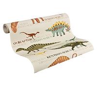 NEW AS CREATION DINOSAUR PATTERN JURASSIC RAPTOR CHILDRENS WALLPAPER 936331 ROLL