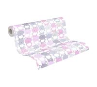 A.S. Création Animal Wallpaper Little Love Non-Woven Wallpaper 10.05 m x 0.53 m Pink Grey White Made in Germany 381292 38129-2