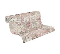 A.S. Création Antigua 390954 Non-Woven Plant Wallpaper 10.05 m x 0.53 m Made in Germany Floral Pink White Gold Green Blue