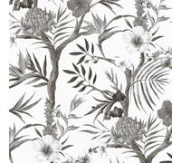 A.S. Creation As Creation Tropical Flowers Wallpaper Monochromatic Floral Paste The Wall Vinyl