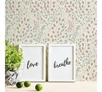 A.S. Création Attractive 2 388471 Non-Woven Wallpaper Floral White Pink Green Blue 10.05 m x 0.53 m Made in Germany