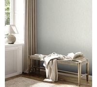 As Creation Bricoflor Non-Woven Wallpaper, Plain Wallpaper In White - 10,05 X 0,53 M