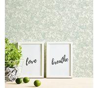 A.S. Création Attractive 2 390282 Non-Woven Wallpaper Floral Green White 10.05 m x 0.53 m Made in Germany